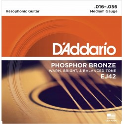 D'ADDARIO EJ42 Phosphor Bronze struny do gitary rezofonicznej 16-56