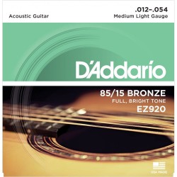 D'ADDARIO EZ920 Bronze struny do gitary akustycznej 12-54