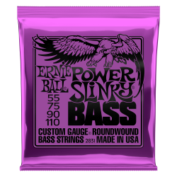 ERNIE BALL 2831 struny do gitary basowej POWER SLINKY BASS NICKEL WOUND 55-110