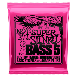 ERNIE BALL 2824 struny do gitary basowej 5 strunowej SUPER SLINKY BASS 5 NICKEL WOUND 40-125
