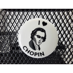 Przypinka I love Chopin